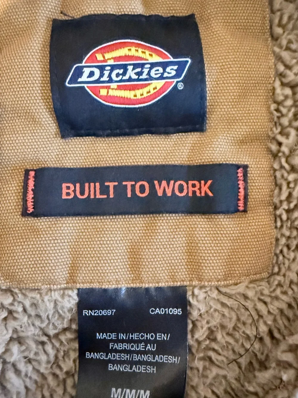 Dickies Blue Plaid Sherpa-Lined Shirt Jacket